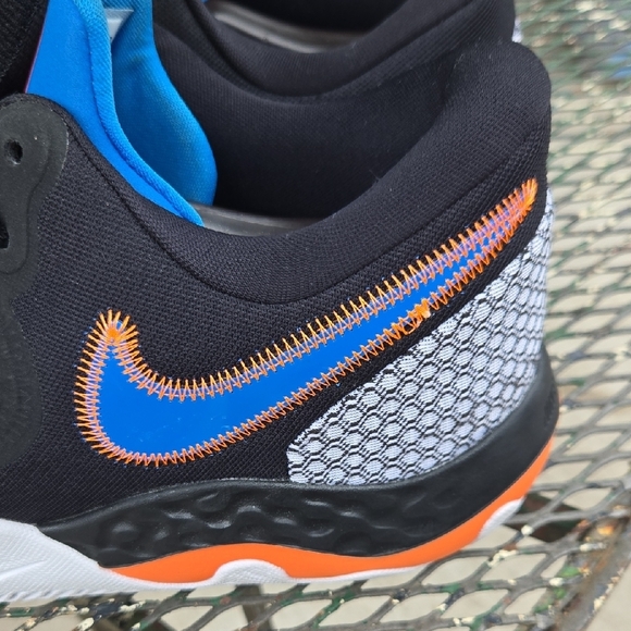 Nike Black, Orange, and Blue Sneakers - Picture 2 of 7